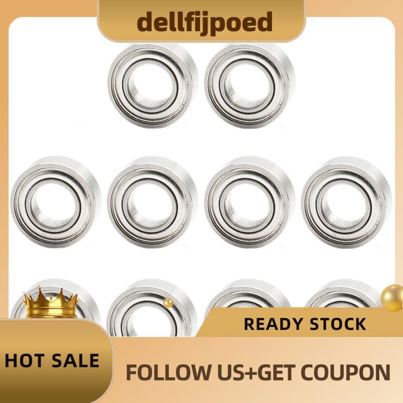 delfijpoedR166ZZ Bearing Miniature 10pcs 4.7625x9.525x3.175 mm R166 ZZ Ball Bearings RC รุ่นเปลี่ยน 
