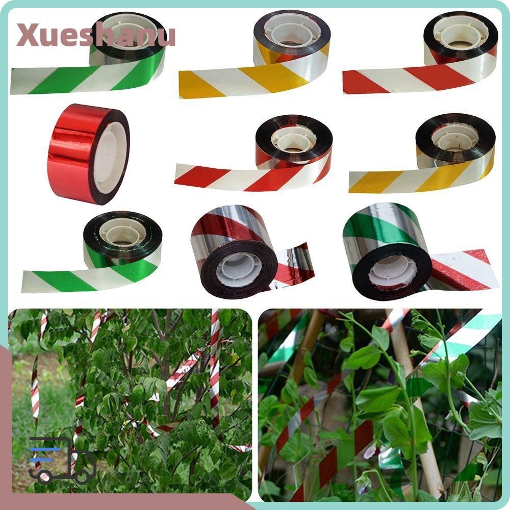 ซูซี 50ม/100ม เทปป้องกันนก,กระพริบแขวนกาวฟรีนกขับไล่ริบบิ้น,ปฏิบัติอเนกประสงค์สองด้านสะท้อนแสงนก สแคร์ เทปสัตว์เล