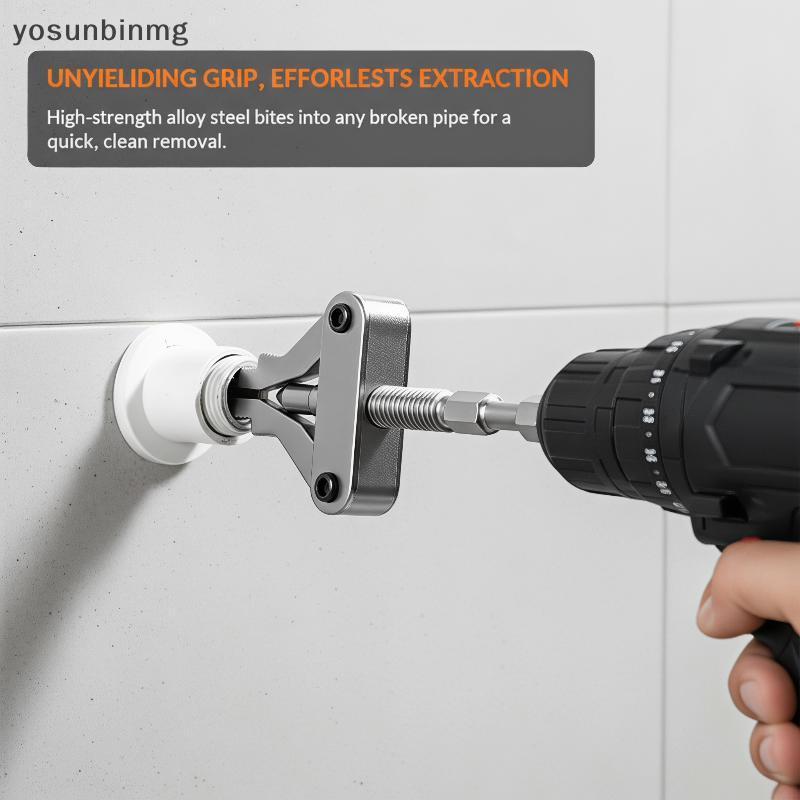 Yosunbinmg] เครื่องมือดูดด้ายหัก Puller Hex Shank Power เจาะอะแดปเตอร์สําหรับ PPR PVC MPP Qui Repair ใช้ใหม่