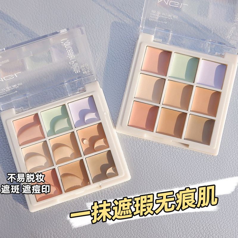 MGL Nine-Color CONCEALER Palette ช่างแต่งหน้าเฉพาะคอนซีลเลอร์ Highlighter Integrated คอนซีลเลอร์ Pho