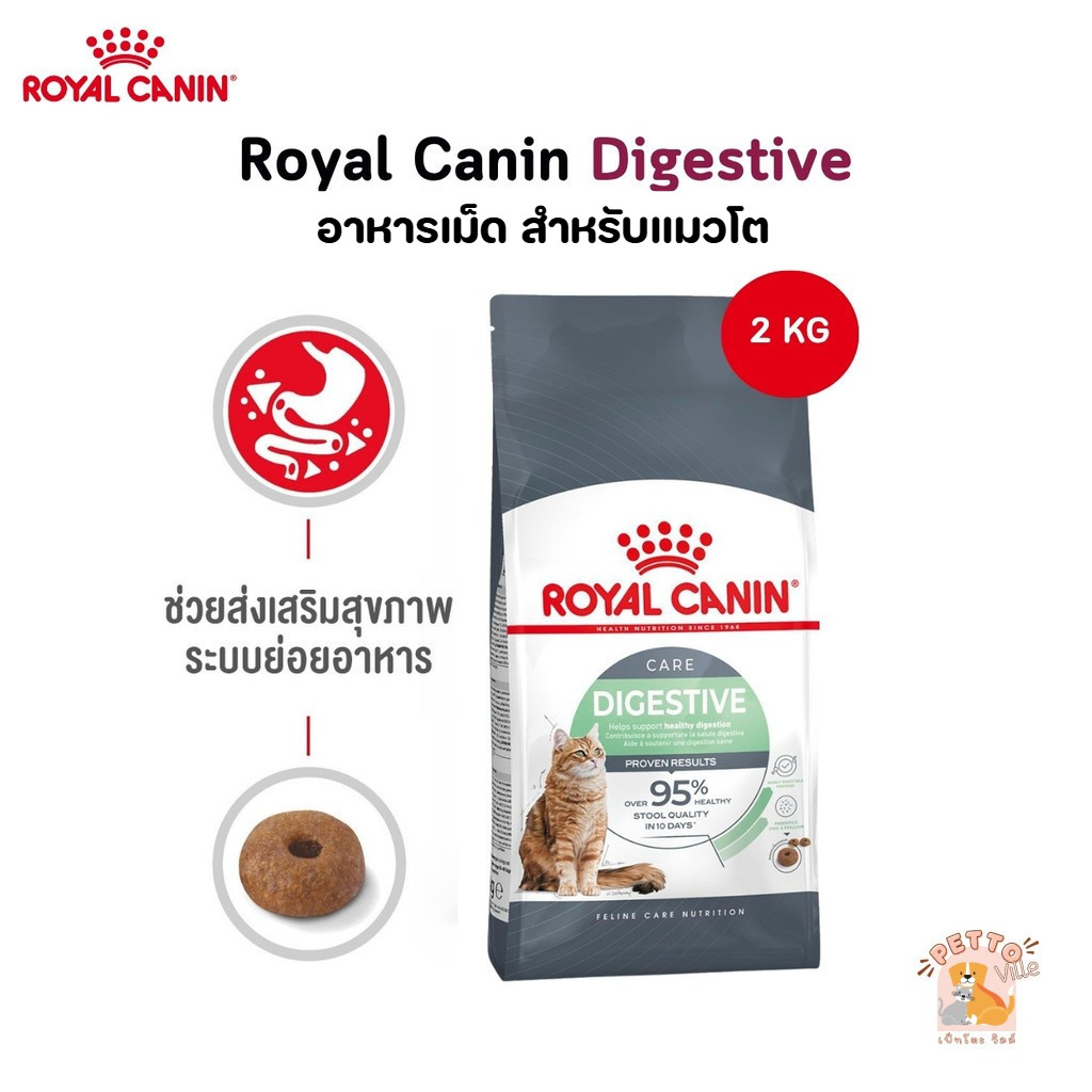 Royal Canin สูตรใหม่ Digestive อาหารเม็ด ดูแลระบบย่อยอาหาร ขนาด 2 Kg