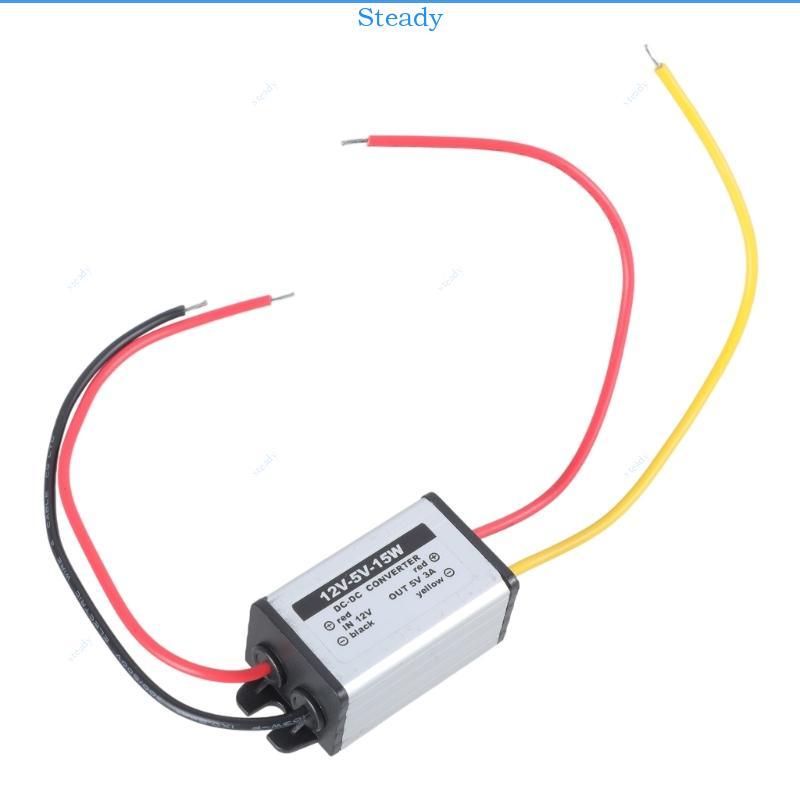 Steady DC to DC Converter 12V to 5V 3A 15W upply Power Module กันน้ํา