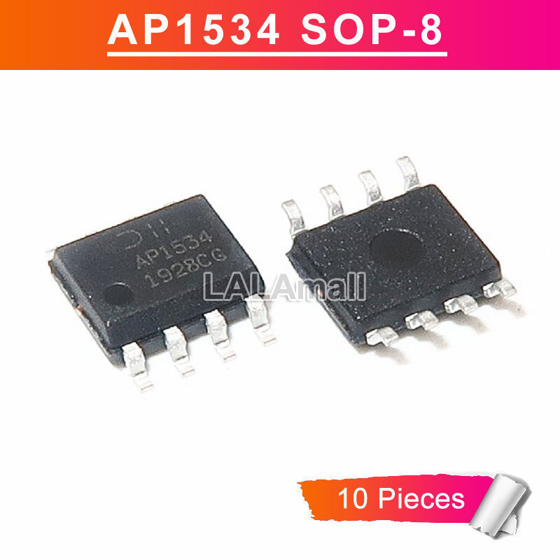 10pcs AP1534 SOP8 1534 AP1534SG-13 SOP-8 SOP SMD PWM ควบคุม 2A Step-down Converter ชิป IC ใหม่เดิม