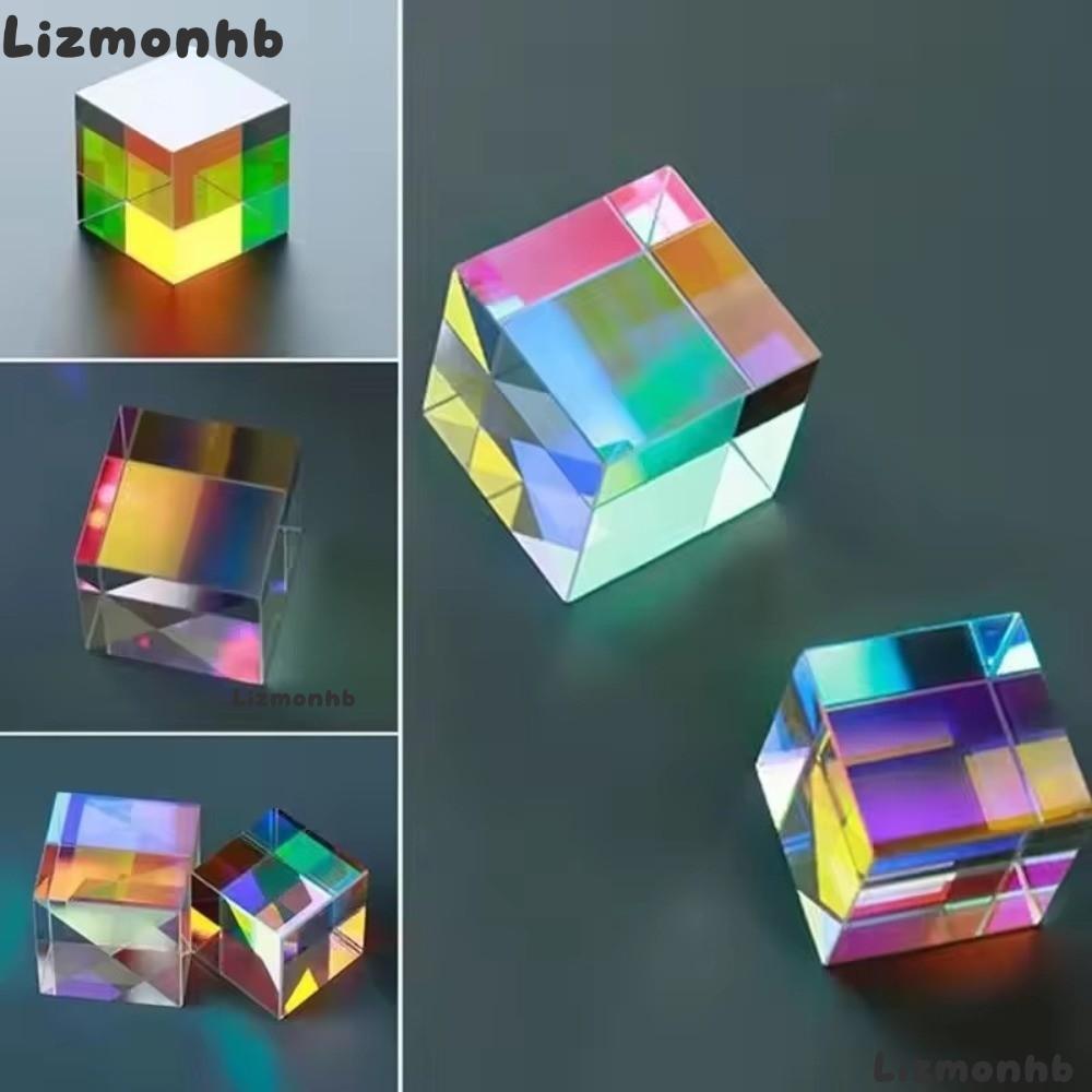 LIZMOLI Magic Prism Cube, 15/20 มม.สี Cube Prism, การศึกษา Beam Splitting Stained Glass Optical ของเ