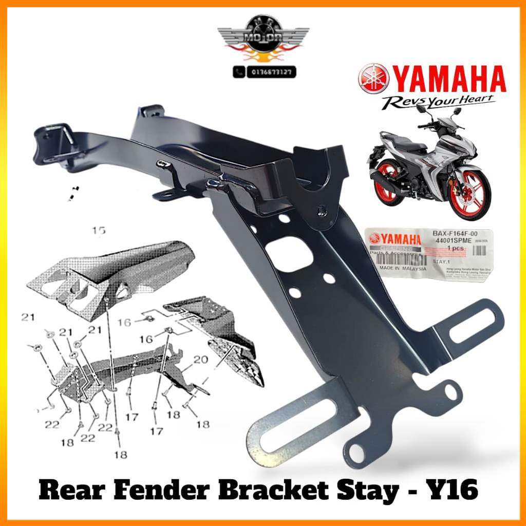 YAMAHA Y16 Y16ZR Y16Z ABS REAR FENDER BRACKET Y16ZR BAX-F164F-00