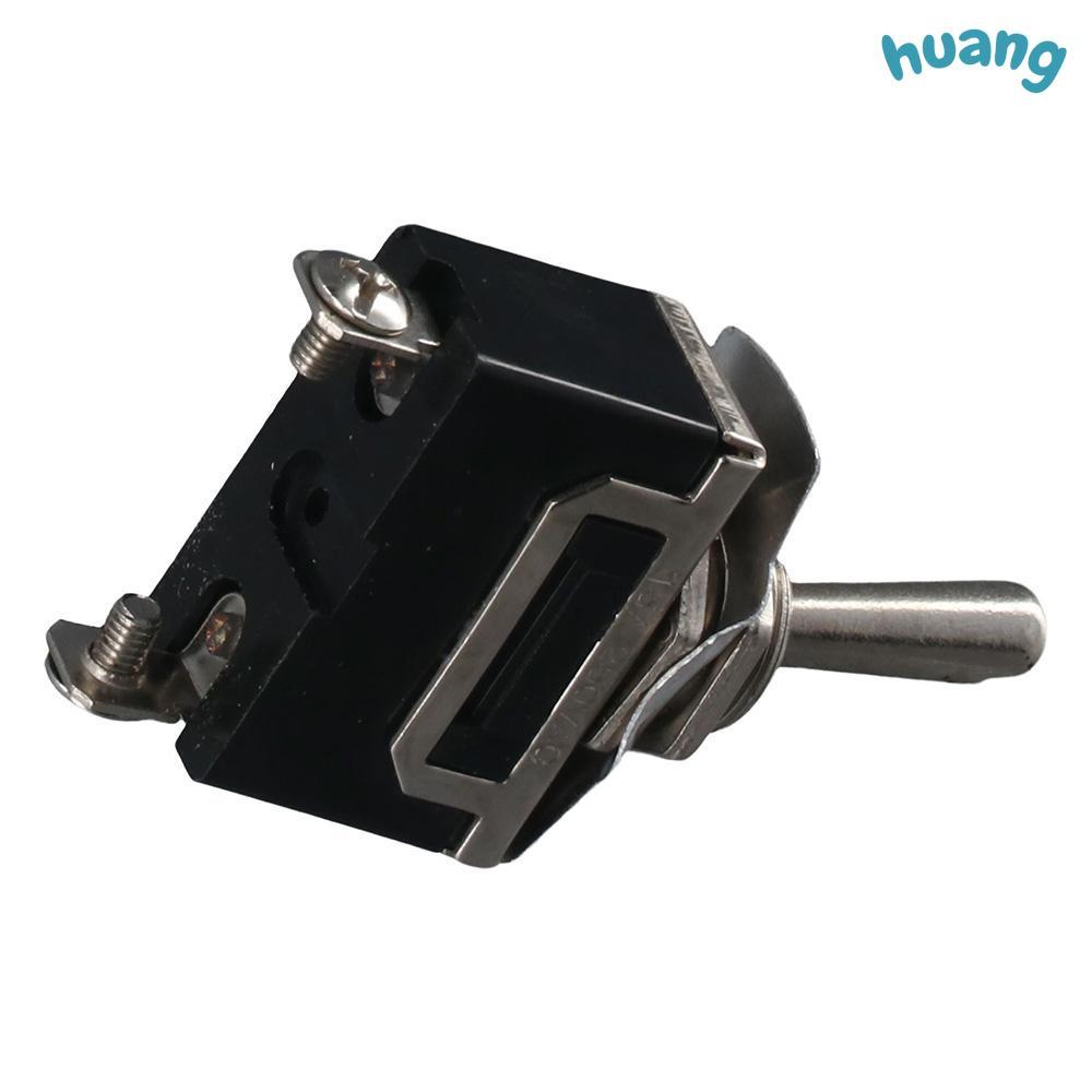 LONNG Rocker Toggle Switch, 2Pin Spst Toggle Switch, Heavy Duty 20a 125v Metal Momentary Car