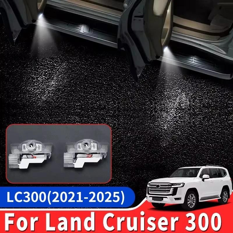 สําหรับ LC300 2022-2025 Lc300 70th Anniversary โลโก้โคมไฟโปรเจคเตอร์รถประตูเหยียบอุปกรณ์เสริม courte