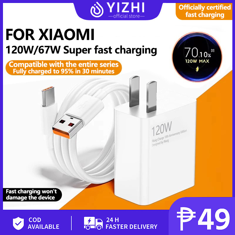 YIZHI FFG 33W 67W Fast Charger สําหรับ Xiaomi Infinix Tecno Camon 16 Pro/17P/17 Pro/18T/18P/19NEO