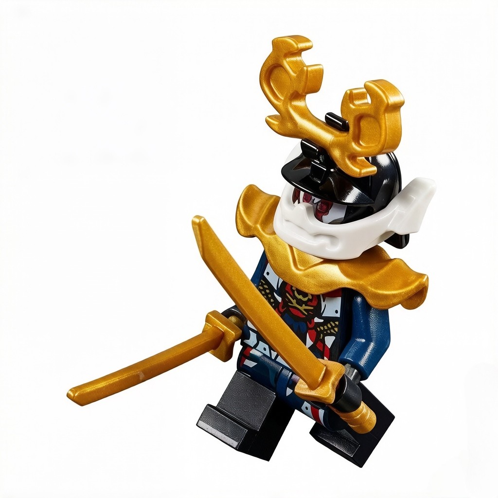 Lego LGGO Phantom Ninja 70642 70651 Minifigure njo390 Samurai 70642 พร้อมอาวุธ