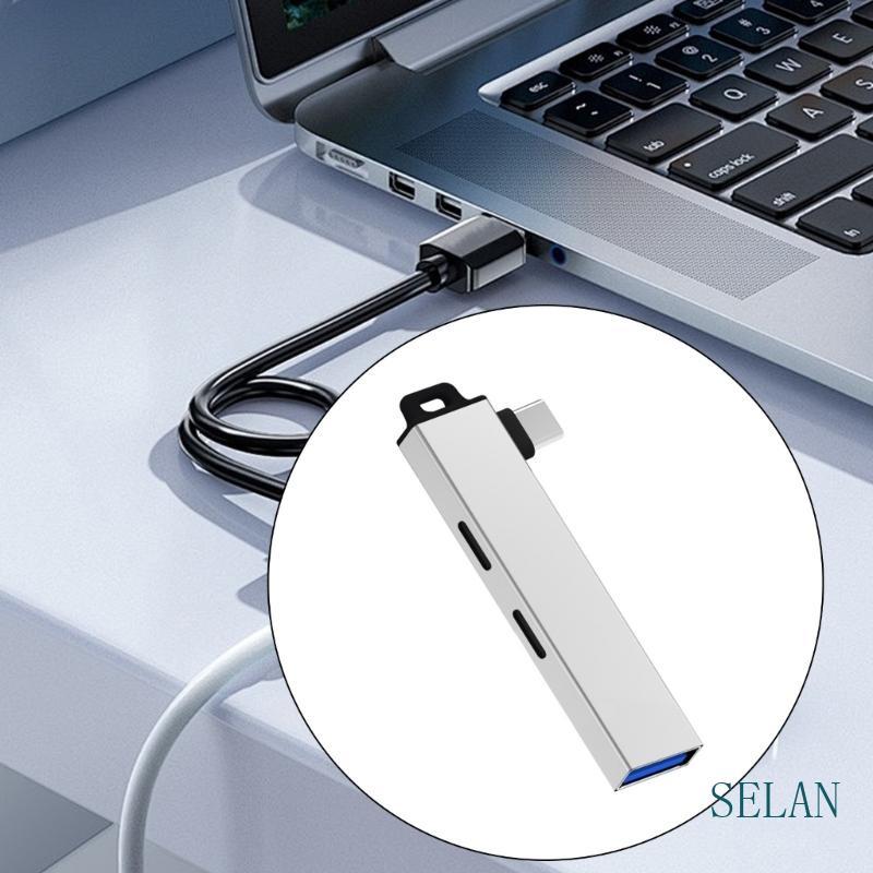 SEL Durability USB C Hub Aluminium Type C Expansion Hub พร้อมการเชื่อมต่อ 2 ประเภท C และ USB3 0 เหมา