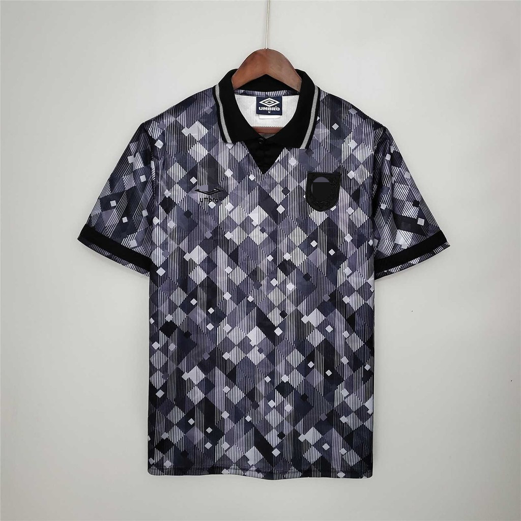 S-XXL 1990 96 98 E-NG Bl-ack Spe-cial Edi-tion เสื้อฟุตบอลย้อนยุคฟุตบอลอังกฤษ