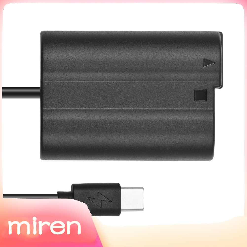 Miren-th EN-EL15 Dummy แบตเตอรี่อะแดปเตอร์ USB-C Coupler สำหรับ Nikon Z7 Z6 D800 D850 D810 D7200 D71