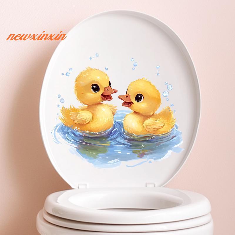 [NT-t] น่ารัก Du เล่นน้ําห้องน้ํา Decals เปลือกกันน้ําและ Sti อุปกรณ์ห้องน้ํา Stiers สําหรับ Home Wa
