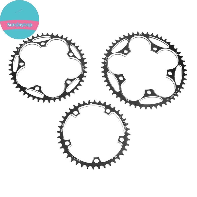 Sund 130 BCD จักรยาน Chainring N กว้างดาว 38-60T AL7075 Sproet สําหรับจักรยานเสือหมอบบวกและลบแผ่นเกี