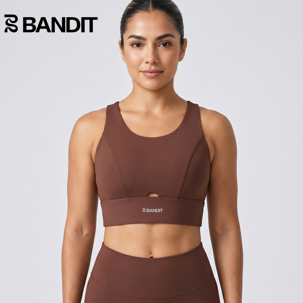 BANDIT RUNNING Sports RUNNING Fitness Yoga Pilates Vest ชุดชั้นในด้านนอกของผู้หญิงยืดหยุ่นสูงด้านหลั