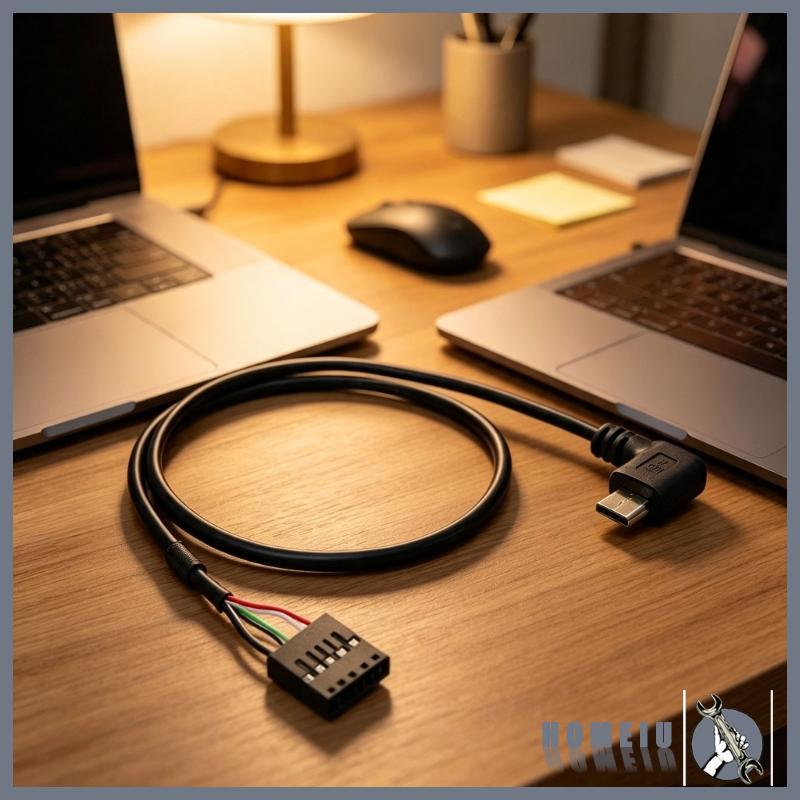 HOMEIU USB2 0 9Pin 2 54MM Female Header Cable สําหรับ USB 5-Pin Board Test Projects