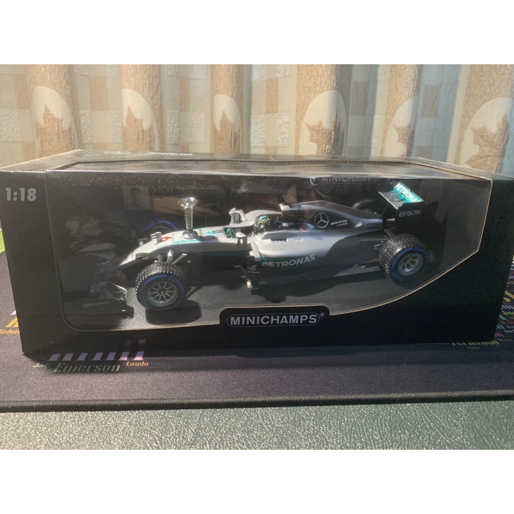 Meibi Championship Tour Roseberg 2016F1 แชมป์โลก Mercedes W07 1/18 Scale Factory Winning Championshi
