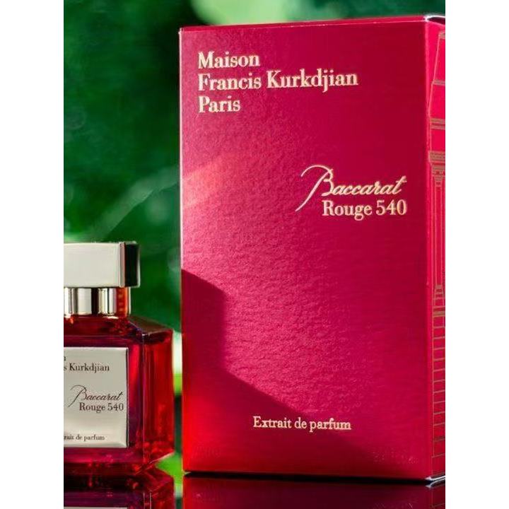 MFK Vansh Kexiang Baijiale 540 Crystal Red Bottle Fragrance 35ml Strong Perfume Long-Lasting Woody T