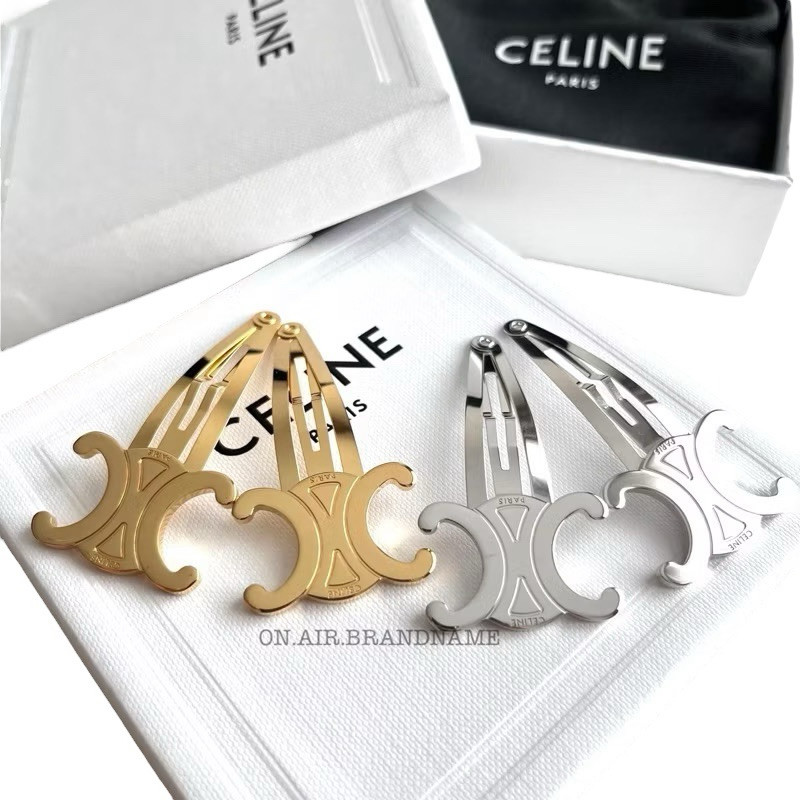 ของแท้ 100%New celine hair clip ได้ 2 ชิ้นเลย กิ๊บติดผม ขายดีถล่ม รุ่นฮิต กิ๊บ