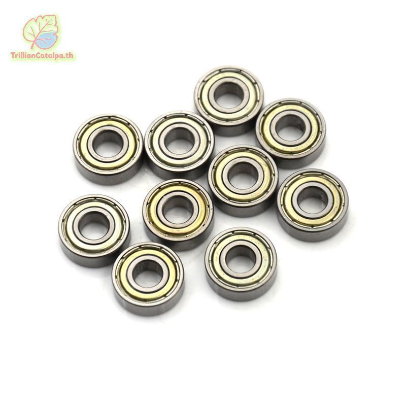 TrillionCatalpa 10PCS 696ZZ Deep Groove Miniature Ball Bearing 6X15X5mm โลหะ Mini Bearing TH