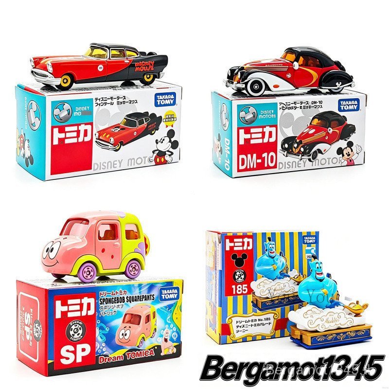 TAKARA TOMY ของแท้TAKARA TOMY Tomica Disney Motors Mickey Tomicaการ์ตูนรถโลหะสะสมรถของเล่นเด็ก-102 B