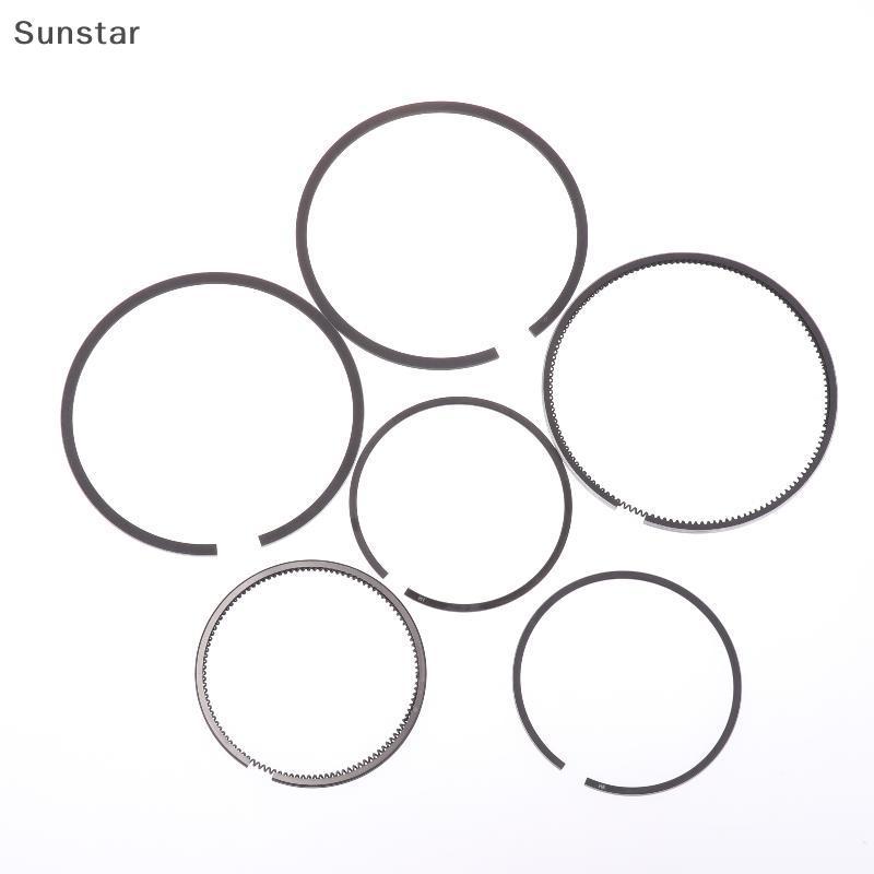 Sunstar 3 ชิ้น/เซ็ตแหวนลูกสูบ Fit กระบอกเดียวเครื่องยนต์ดีเซล 168F 170F 173F 178F 186F 188F 192F เคร