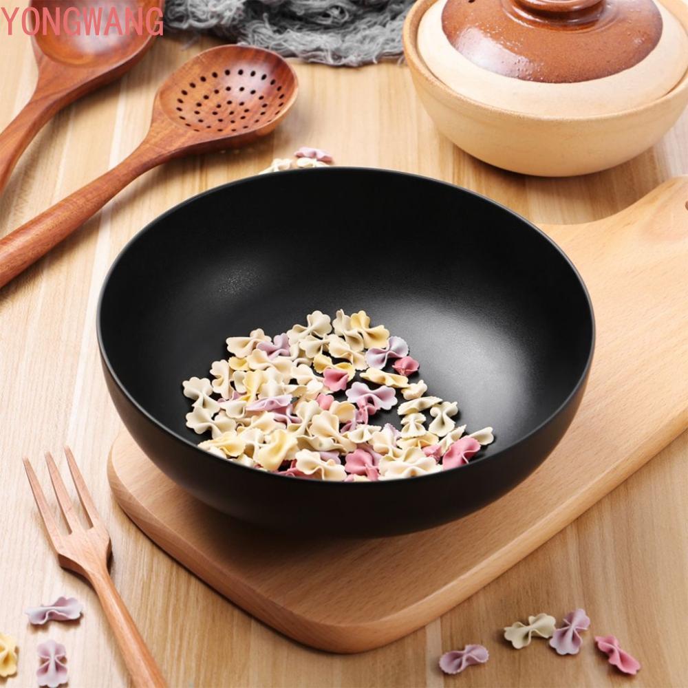 YONGWANG66ZX Ramen Bowl ทําความสะอาดง่ายสไตล์ญี่ปุ่นหมองคล้ําเมลามีน 5 ขนาดสําหรับก๋วยเตี๋ยว,สลัด,So
