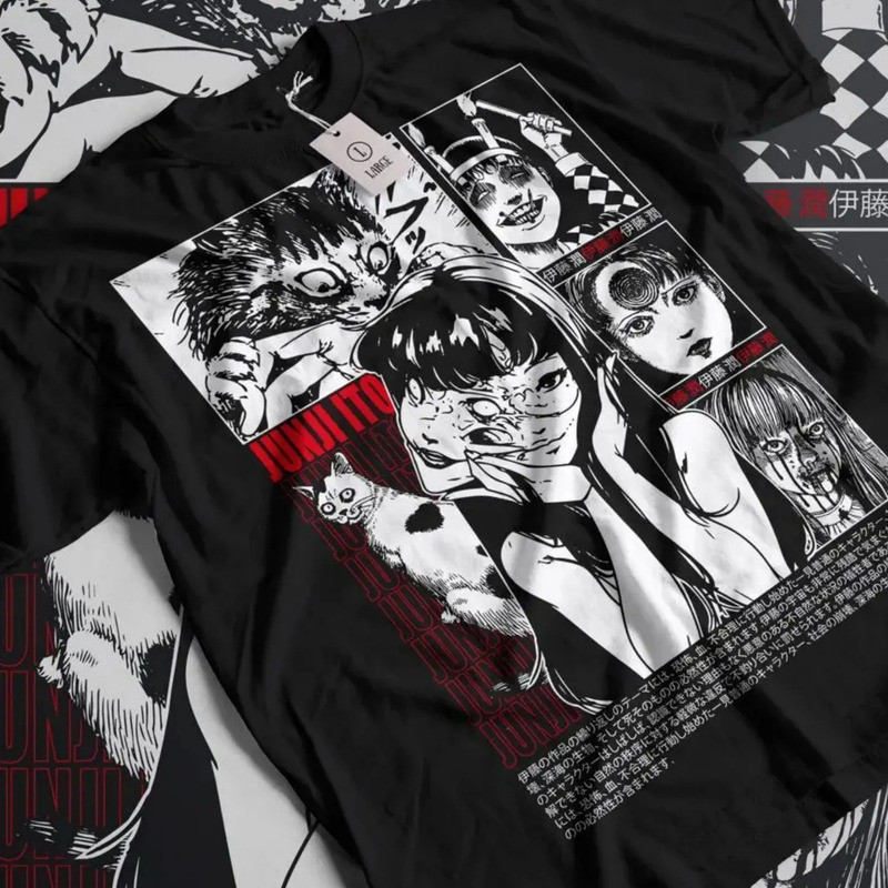 เสื้อยืด Junji Ito Uzumaki Horror Japan Guro อะนิเมะ, นักดําน้ํา