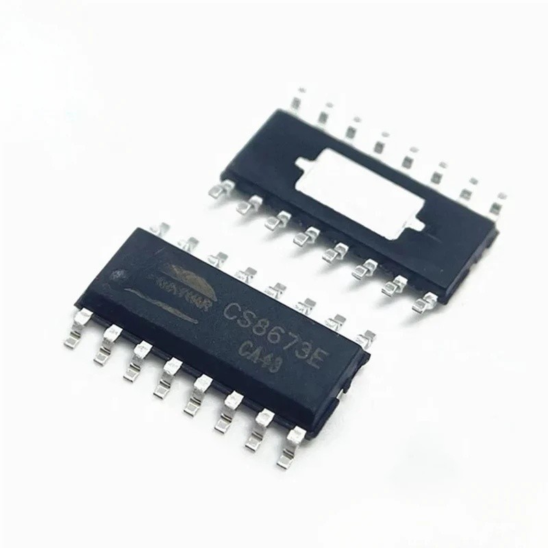 5PCS 100% ใหม่ CS8673 CS8673E เครื่องขยายเสียงชิป SMD SOP-16