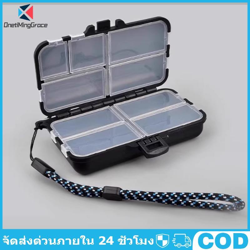 OnetiMingGrace Double Sided Fishing Gear Organizer Box 1/2 ชิ้นขนาดกะทัดรัด Lure Tackle Case สําหรับ