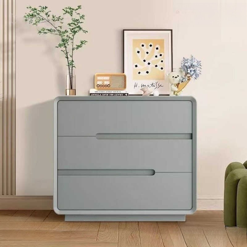 Storage Cabinet Full Solid Wood Drawer Cabinet Cream Style Cabinet Storage Italian Style Chest Drawe