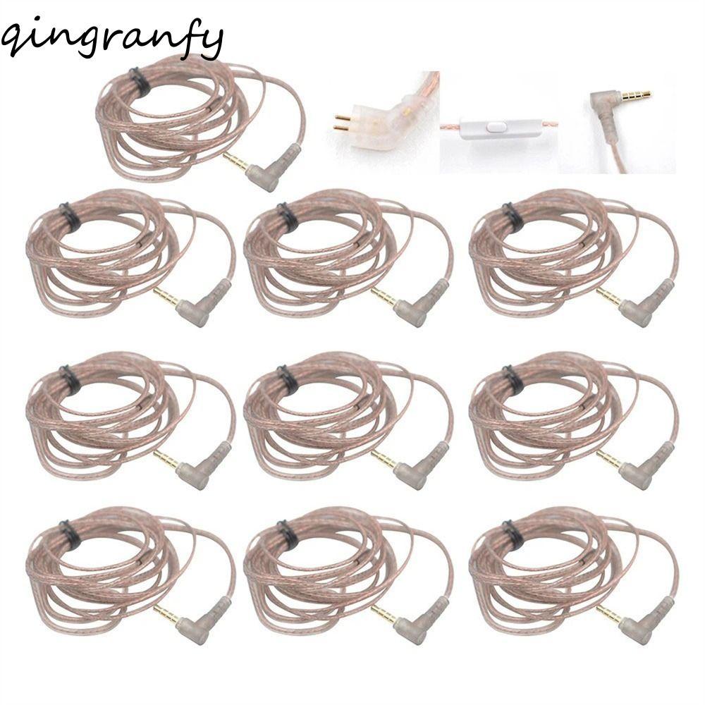 CRANK 2Pin สายหูฟังสําหรับ KZ ZEX B/C Pin 2Pin สาย Twisted สายอัพเกรด High-Purity ZS10 หูฟังลวด
