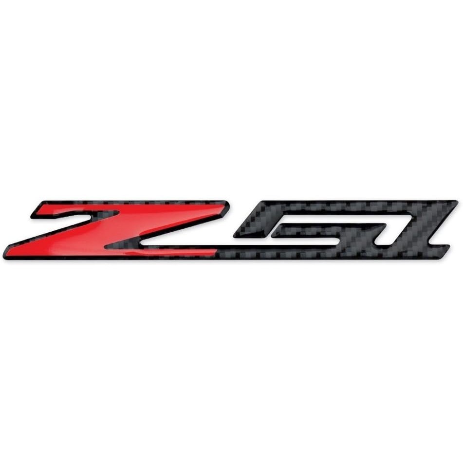 C6, C7, C8 Corvette Z51 Badge Emblem Domed Decal - ลุคคาร์บอนไฟเบอร์สําหรับ 2005-205 Corvettes (6 นิ