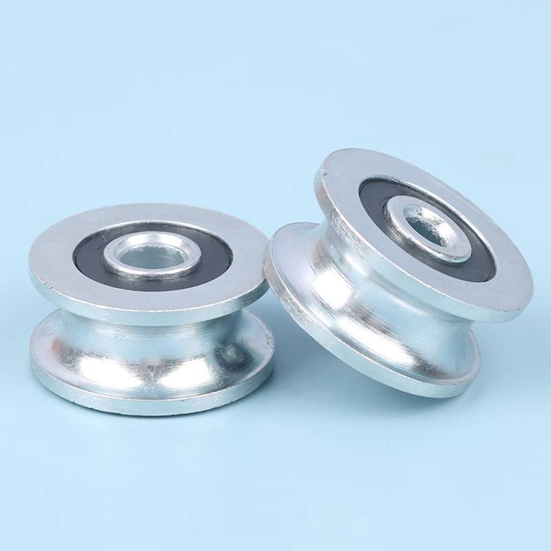 FTY U Grooved Wheel 8x30x14mm Rolling Bearing Pulley, 6x30x14mm Guide Wheel - Anti-rust N