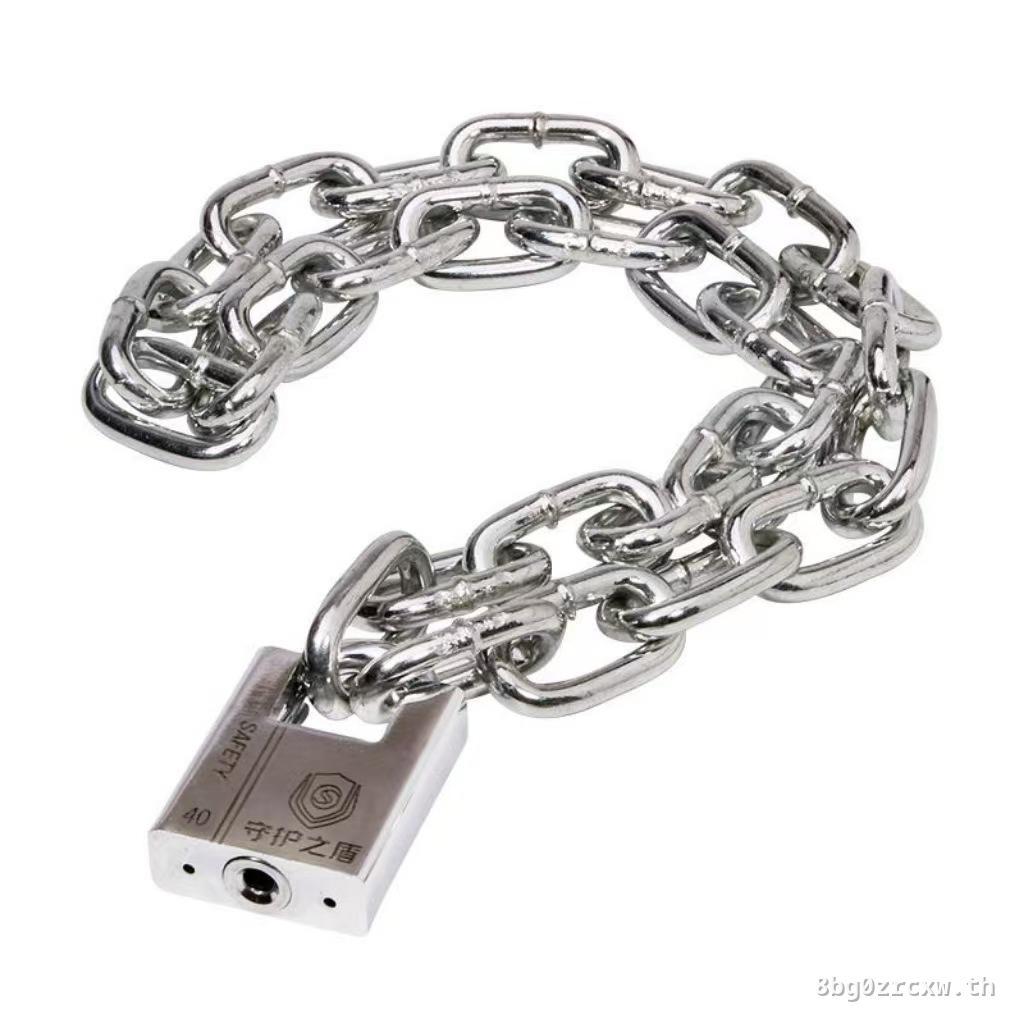 ขายตรง Half-Package Anti-Cutting Lock Chain Lock Anti-Theft Chain Lock Bold Extended Anti-Crowking I