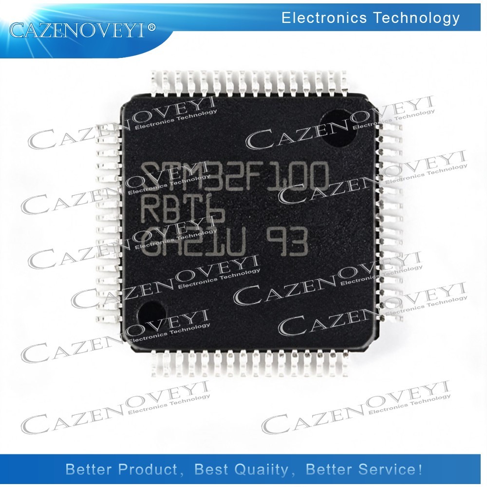 5 ชิ้น STM32F100RBT6 LQFP-64