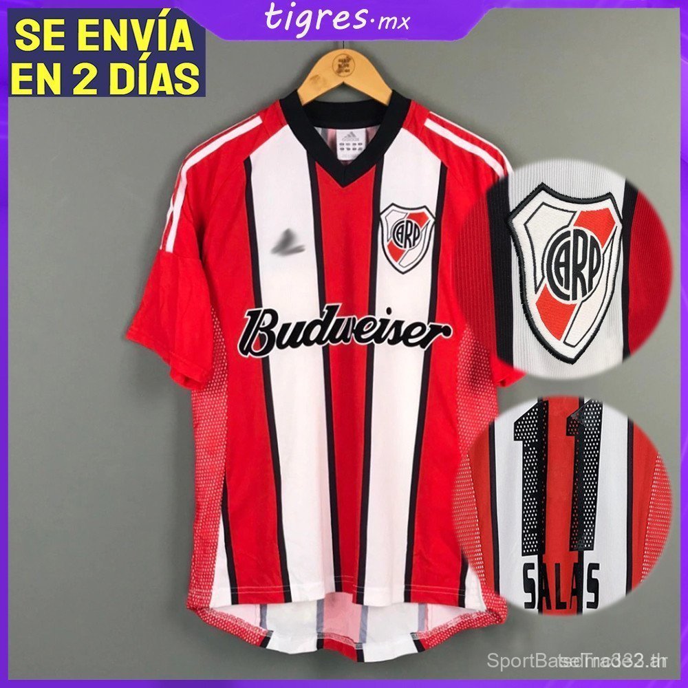 เสื้อยืด Retro De La SSS + 2003-2004 แผ่นแม่น้ํา Visitante Futbol Camisa TE67