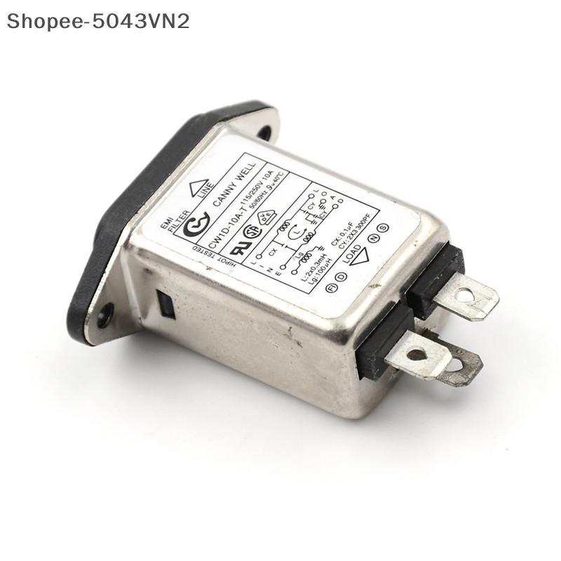 [RE] 1 ชิ้น EMI RFI Filter AC 250V 10A CW1D-10A-T Suppressor Power Line ตัวกรองเสียงรบกวน
0
0
0
0
0 