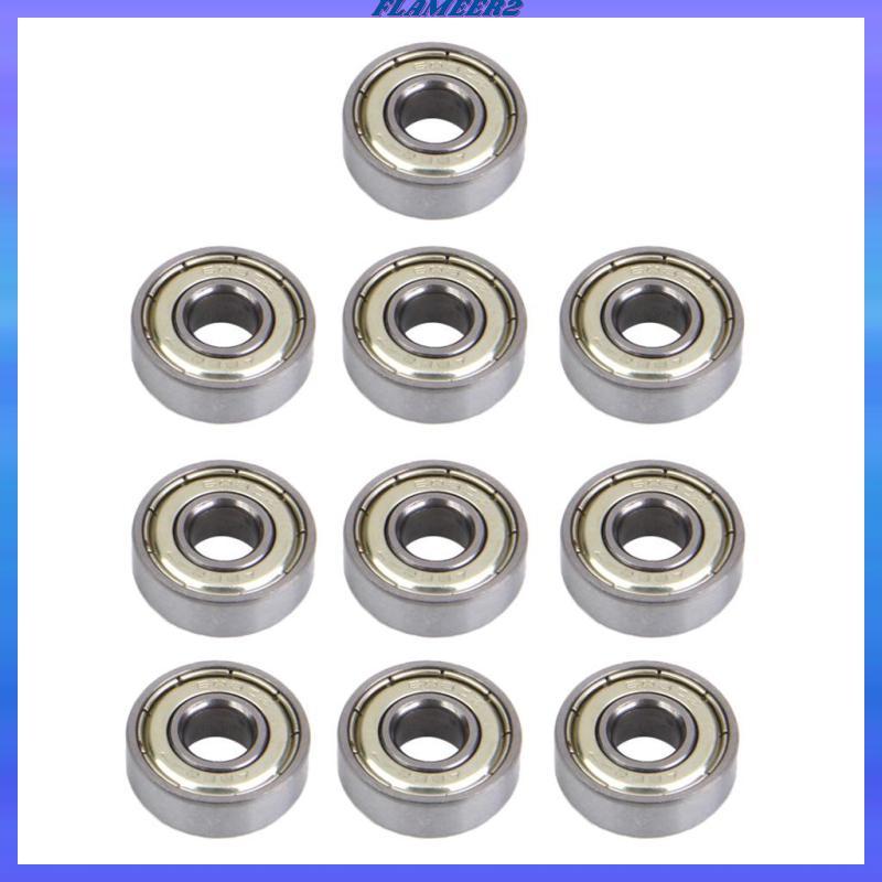 [Flameer2] 10 ชิ้น -7 608 สเก็ตบอร์ด Longboard Bearings, Inline Skate Bearings Roller Skate Bearings