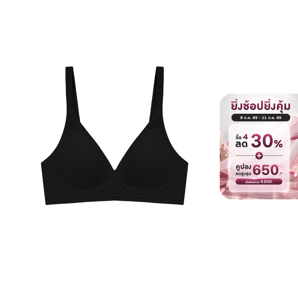 Triumph เสื้อชั้นในรูปแบบ smart size รุ่น Zone Easy 2.0 P รหัส 10225976 สีดำ 0004