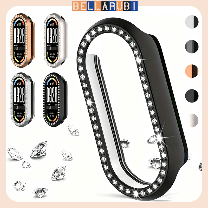 เคสนาฬิกาปกป้องหน้าจอลายเพชร PC for Xiaomi Mi Band 10 / Mi Band 9 / Mi Band 10 9 NFC