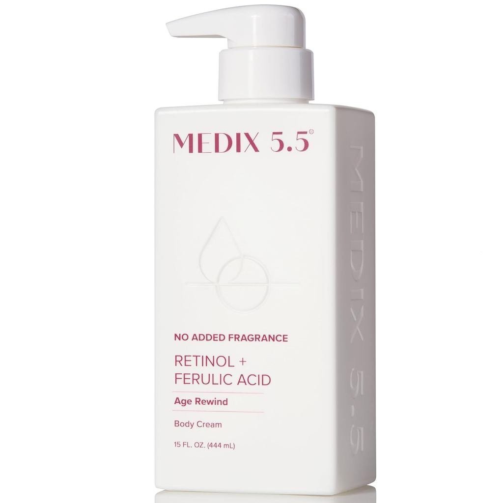 MEDIX FragranceFreeRetinolFaceMoisturizer&BodyLotionCrepeyCareTreatment|AntiAgingFirmingRetinolForFa