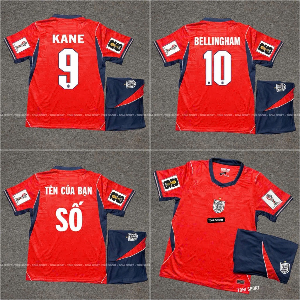 England World Cup 2026 Away Football Kit - นําเข้า - ผ้าไทยคุณภาพสูง - Toni Sport.
