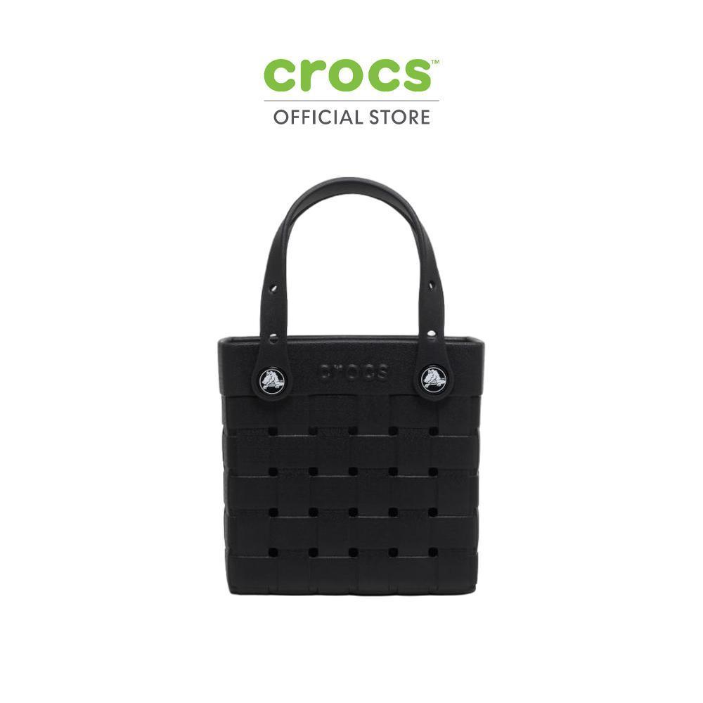 CROCS กระเป๋า SMALL BASKET WOVEN TOTE - BLACK