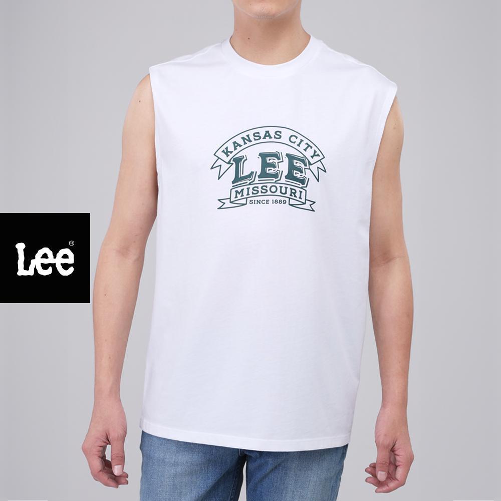 LEE เสื้อยืดแขนกุดผู้ชาย Regular รุ่น LE S526MTANF03 สีขาว