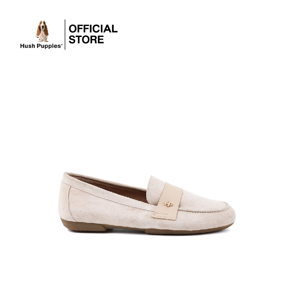 Hush Puppies รองเท้าผู้หญิง รุ่น HP 8WCFSI216W - สีขาว (รองเท้าลำลองหนังแท้ แบบสวม)