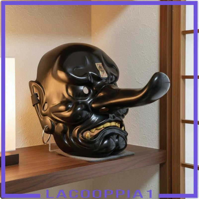 [Lacooppia1] Tengu Mask อนุสรณ์ญี่ปุ่น Oni Mask Glossy Finish ตกแต่งรายการสําหรับห้องชา