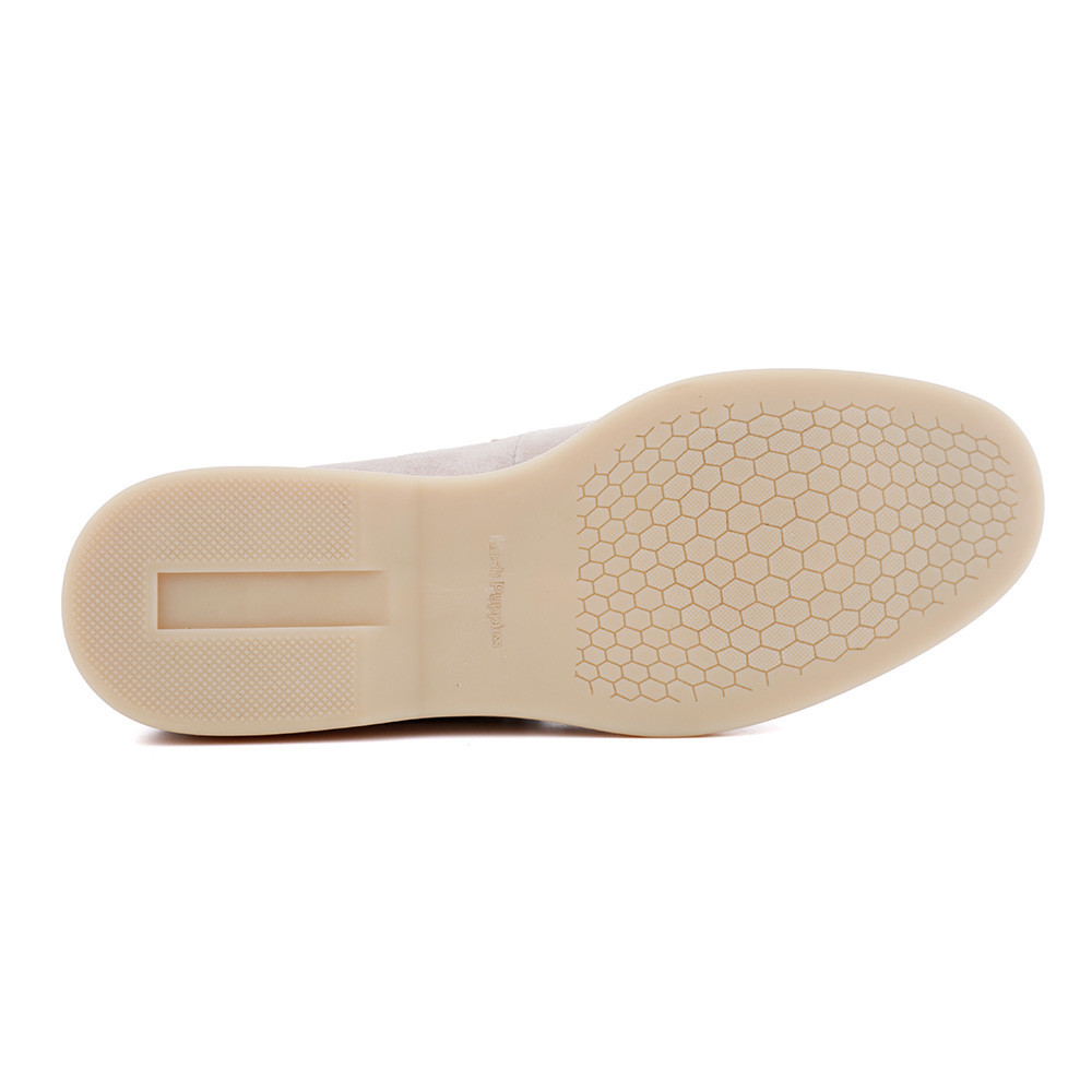 Hush Puppies حذاء رجالي كاجوال جلد سهل الارتداء — بيج — صورة 5