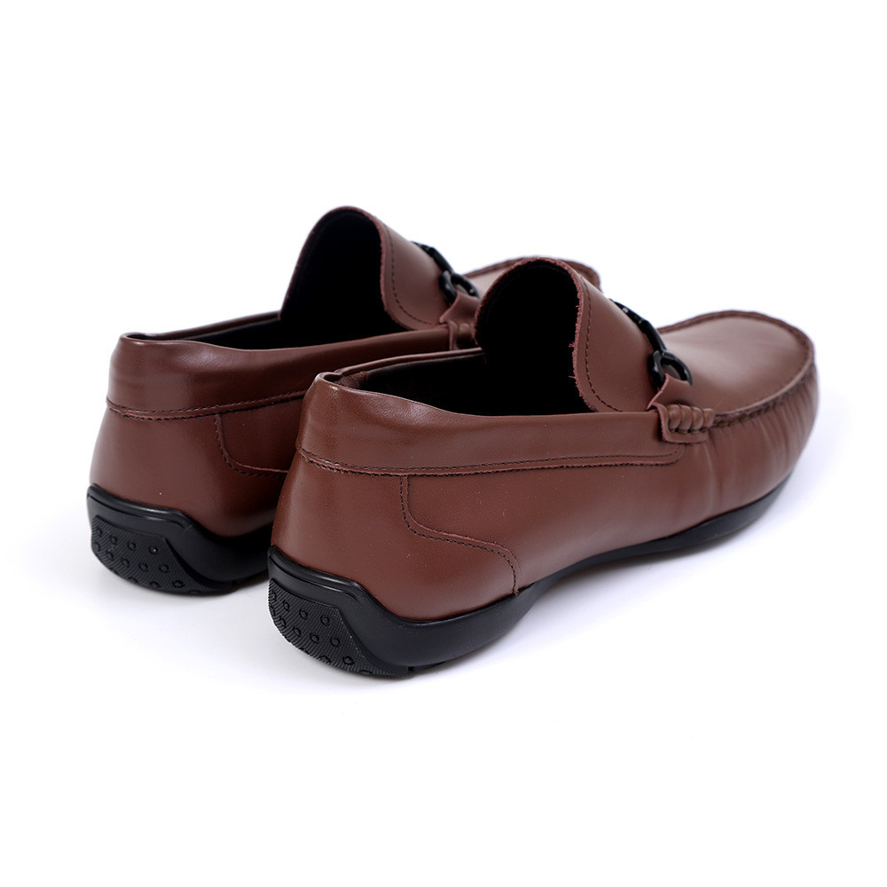 Hush Puppies حذاء رجالي كاجوال جلد طبيعي — بني