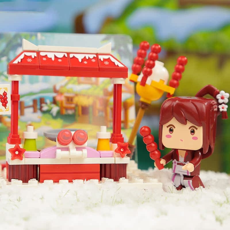 Hamachi Mini World Vitality Delicious Series กล่องปริศนาประกอบตุ๊กตาการ์ตูนประกอบของเล่นของขวัญเพื่อ